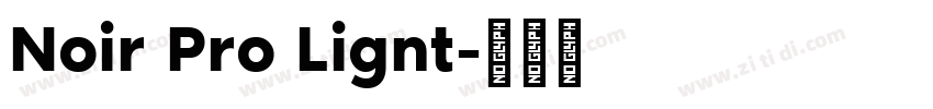Noir Pro Lignt字体转换